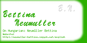 bettina neumuller business card